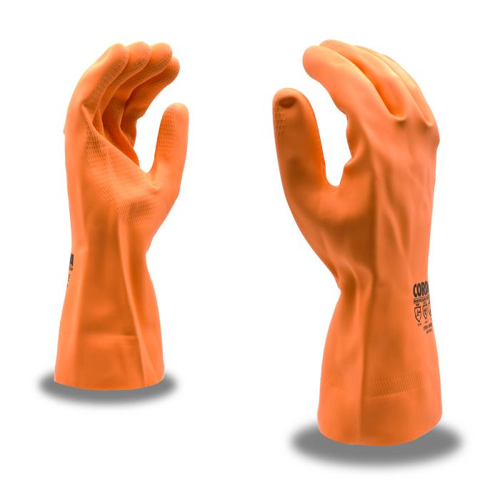Orange Neoprene Latex Solvent Gloves