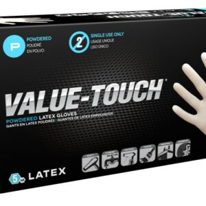 online suppliers of value touch powdered latex disposable gloves